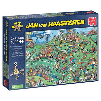 Jumbo Spiele 1119801815 Jan van Haasteren Europas Fußballmeister 1000 Teile Puzzle