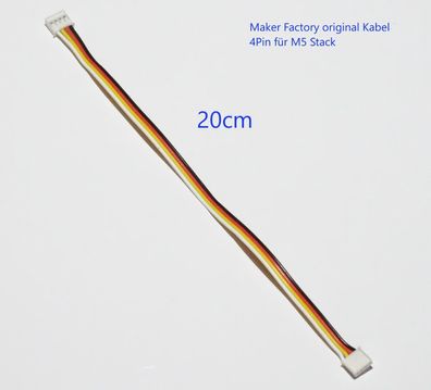 Originales Maker Factory M5 Stack 4Pin Sensor & Modul Verbindungs Kabel , 20cm