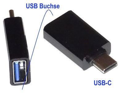 USB Buchse auf USBc Stecker USB Adapter