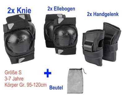 S Kinder In Line Skates Protektor Schoner Set Knie Elleboge Handgelenk Schützer