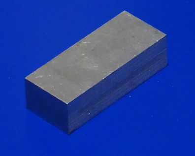 70,45 x 29,01 x 20,01 mm (LxBxH) Alu Klotz Flachmaterial Reststück #217