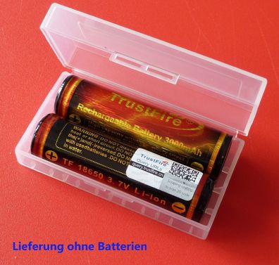 Organizer für zwei 18650 Batterie Aufbewahrung