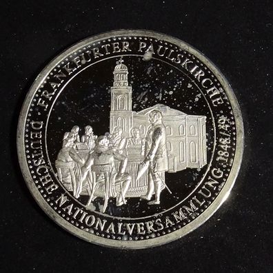 Höhepunkte deutsche Geschichte National Versamml. Paulskirche Silber Münze 99,9%