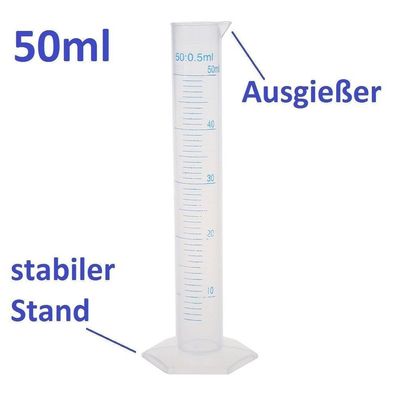 50ml Messbecher aus Kunststoff Messbecher Säule