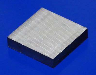 60,46 x 61,4 x 13,45 mm (LxBxH) Alu Klotz Flachmaterial Reststück #194