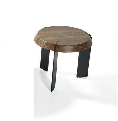 Rund Beistell Tische Luxus Design Braun Tisch Kaffee Wohnzimmer Neu