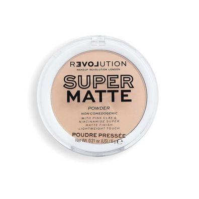 Makeup Revolution Super Mattes gepresstes Puder - Vanille 6g