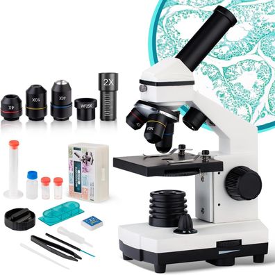Mikroskop für Kinder 40X-2000X Mikroskop-Student Tragbar professionell Schule