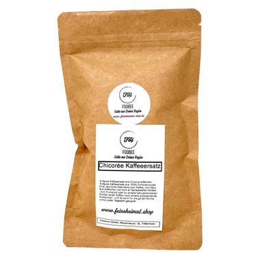 FooBee Chicorée Körner geröstet - 200 Gramm - Koffeinfreier Filterkaffee-Ersatz