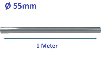 55mm 1 Meter Auspuff Rohr Powersprint Constructor 304 Edelstahl 905501