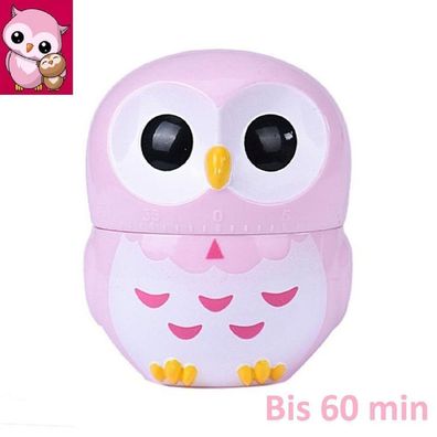 Küchenuhr süße kleine rosa Eule