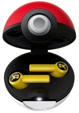 Pikachu Razer Bluetooth-Kopfhörer - Pokemon 5,0 Gelbe Ohrhörer mit Pokéball Ladehülle