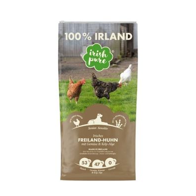 Irish Pure | Irisches Freiland-Huhn mit Gemüse & Kelp-Alge, Senior 4 kg