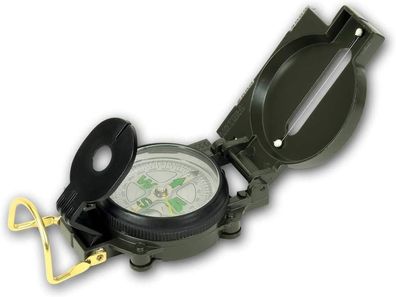 Peil- und Marschkompass - Flüssigkeitsgedämpft, mit Visier - inkl Lupe und Tasche