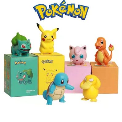 6er Set Pokemon Sammelfiguren in Geschenkbox - Limitierte Edition Pokemon Figuren