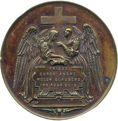 Medaille Österreich 1881 Opfer des Brandes im Ringtheater in Wien *