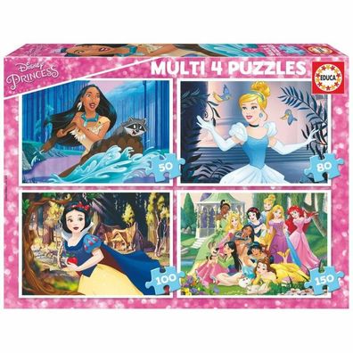 Disney Prinzessin Multi-Puzzle 50-80-100-150Stück