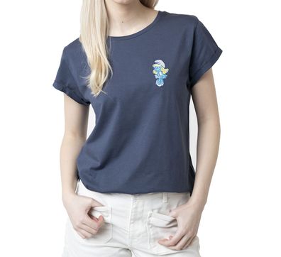 Bavarian CAPS T-Shirt Schlumpfine Monroe dunkelblau - Größe: L