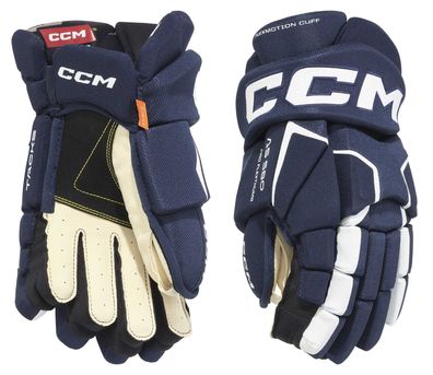 Handschuhe CCM Tacks AS580 Junior - Farbe: navy/ weiss Größe: 10 Zoll