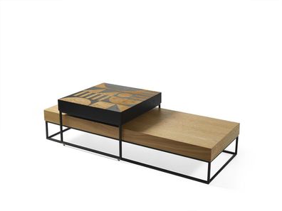 Couchtisch Braun Luxus Holz Wohnzimmer Design Kaffeetisch Möbel Neu