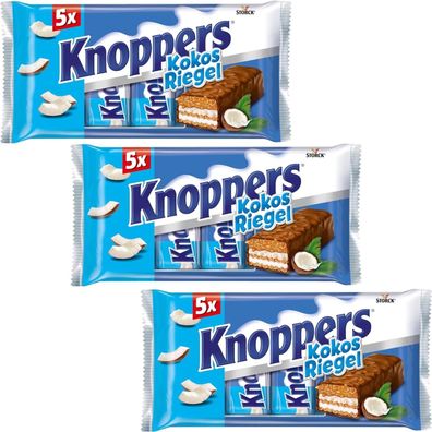 Knoppers Nussriegel Kokos Riegel - 3 x 5 Stück Multipack a´ 230g = 0,690 kg