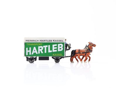 Preiser H0 Figur Kutsche Fuhrwerk Möbelwagen Hartleb 1:87