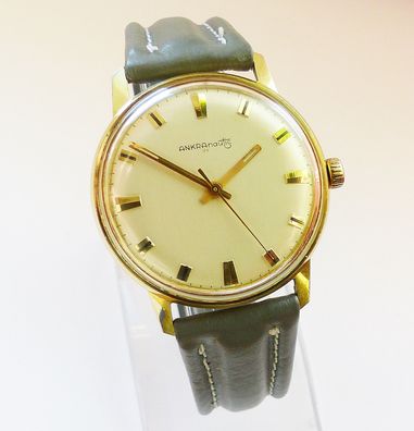 Schöne seltene Ankra-Nautic 21Jewels Herren Vintage Armbanduhr in Top Zustand
