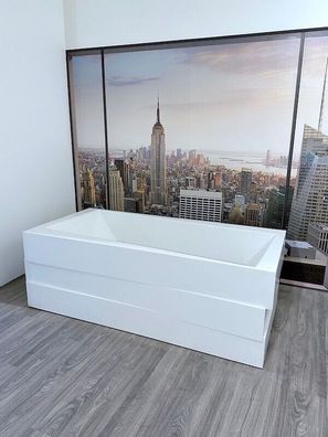 Kohler Design Badewanne freistehend 185x90 cm weiß