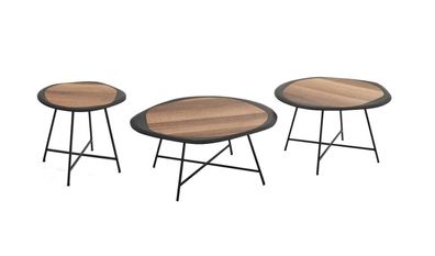 Couchtische Beistelltische Runder Tische Schwarz Italienische Stil Neu