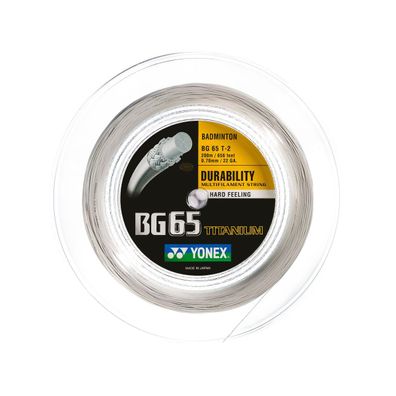 Yonex BG 65 Ti White Badmintonsaite Badminton String