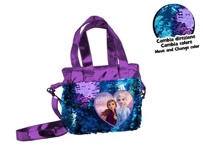 Disney Frozen Pailletten Tasche, Die Eiskönigin Handtasche, Umhängetasche