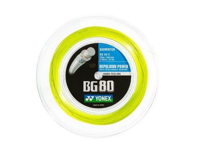 Yonex BG 80 Yellow Badmintonsaite Badminton String