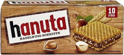 Ferrero Hanuta Einzel-Waffel-Riegel, Schokolade, 10 Stück