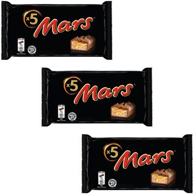 3 x Mars Multipack Schokoriegel 5x 45g = 0,675 kg