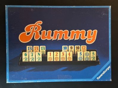 Ravensburger Spiel Rummy von 1980 Brettspiel Spieleabend Gesellschaft komplett
