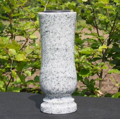 Vase Steinvase Grabvase Gartenvase Granitvase Blumenvase aus Granit Viscont