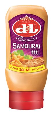 D&L Classics Samurai Sauce 3x 300ml leicht scharfe belgische Samourai Soße Würz-Sauce