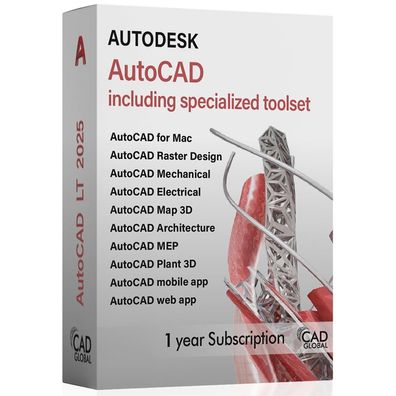 AutoCAD 2025 - Alle Werkzeuge 1 Jahr
