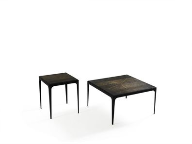 Luxus Couchtisch Quadratisch Tisch Möbel Einrichtung Wohnzimmer Schwarz