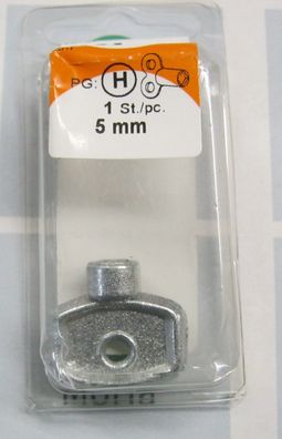 HSI Heizungsschlüssel zum entlüften 5mm / 1 Stück im Blister