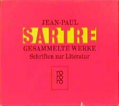 Gesammelte Werke. 8 B?nde. Schriften zur Literatur, Jean-Paul Sartre