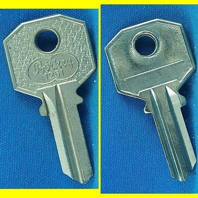 Schlüsselrohling Börkey 1251 für verschiedene Basi, Lama Kleinzylinder, Möbelzylinder