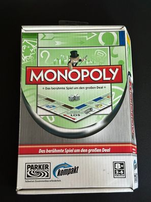 Monopoly kompakt Reisespiel Brettspiel Spiel von Parker von 2011 unbespielt
