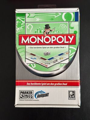 Monopoly Kompakt Spiel Reisespiel unbespielt vollständig Parker Hasbro mit OVP