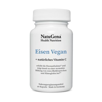 NatuGena Eisen Vegan Made in Germany 90 Kapseln vegan glutenfrei