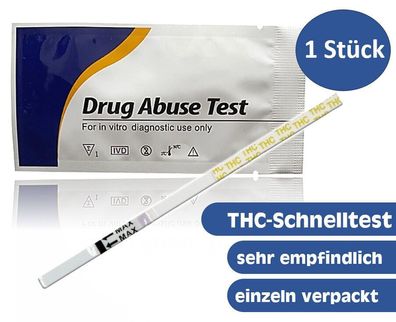 1x THC Drogenschnelltest (Cannabis, Marihuana, Haschisch), 50 ng/ ml