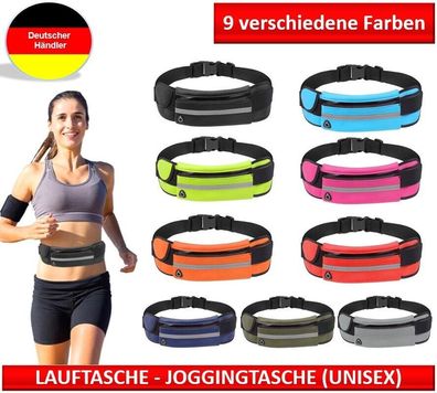 Lauftasche Bauchtasche Jogging Sport Laufen Wasserfest Handytasche Gürteltasche