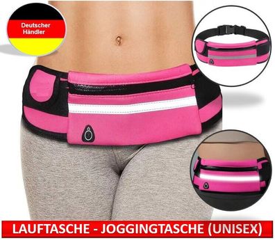 wasserfeste Lauftasche – Joggingtasche – Bauchtasche für Sport/ Freizeit - pink