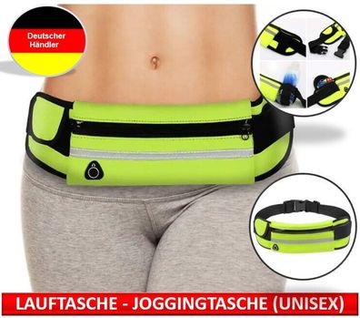 wasserfeste Lauftasche – Joggingtasche – Bauchtasche für Sport/ Freizeit - gelb