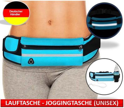 wasserfeste Lauftasche – Joggingtasche – Bauchtasche für Sport/ Freizeit - blau